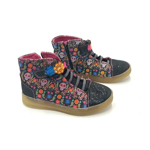 Disney's Coco Light Up Hi-Top Sneakers, VGUC, Sz 2 (K2-B) - Picture 1 of 9